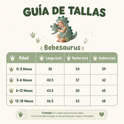 Traje de Bebé Dinosaurio